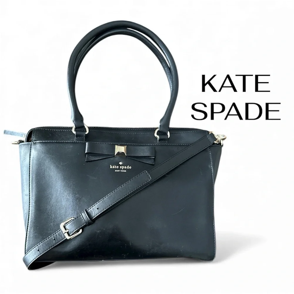 KATE SPADE Jeanne Holly Street Handbag | Black - Picture 1 of 12